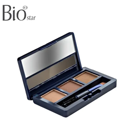 پالت سایه ابرو ۳ رنگ بیو استار